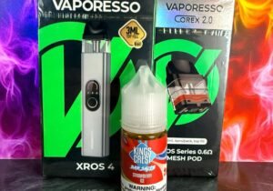XROS 4 + SALT 30ML + PACK DE 4 CARTUCHOS!